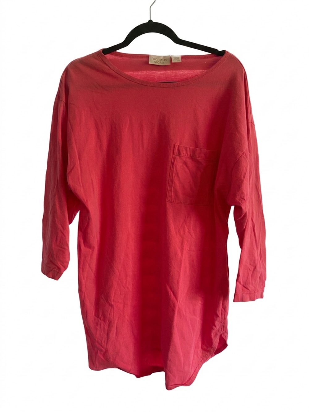 Vintage Y2K Victoria's Secret Pink Long Sleeve Pocket Lounge Dress